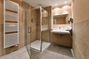 Koupelna v ubytování Hotel Rebenhof