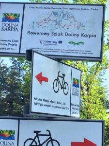a sign for the recovery slabodakykykykykykykyky bike at ZATOR Noclegi u Babci Józi in Zator