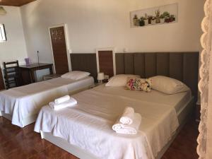 Voodi või voodid majutusasutuse Hotel Riviera toas