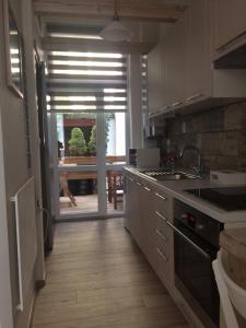 Kuchnia lub aneks kuchenny w obiekcie Apartmán nad Imperiálem