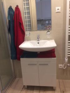 Łazienka w obiekcie Apartmán nad Imperiálem