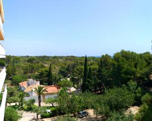 a view from the roof of a house with trees at Apartamento exterior en La Ametlla de Mar in L'Ametlla de Mar +7 photos