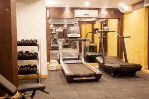 Het fitnesscentrum en/of fitnessfaciliteiten van Temple Tree Resort & Spa
