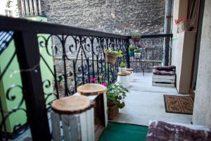 Balkón alebo terasa v ubytovaní Hostel Centrum Sabot