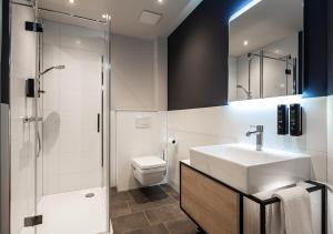 Koupelna v ubytování Hotel Wittorf