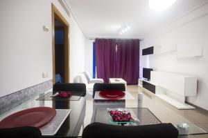 TV a/nebo společenská místnost v ubytování Style Apartment Patacona Beach