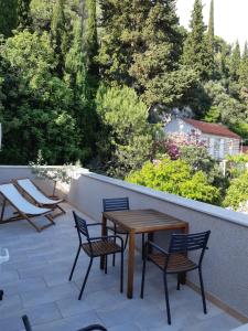 Balkón nebo terasa v ubytování Apartments Bianki
