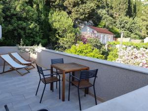 Balkón nebo terasa v ubytování Apartments Bianki
