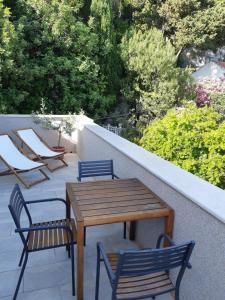 Balkón nebo terasa v ubytování Apartments Bianki