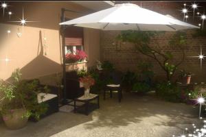 A garden outside Felix House