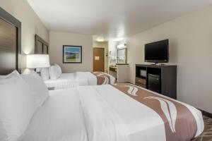 Postel nebo postele na pokoji v ubytování Quality Inn & Suites