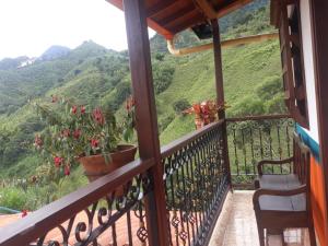 Balkón nebo terasa v ubytování Hotel Dulce Campestre