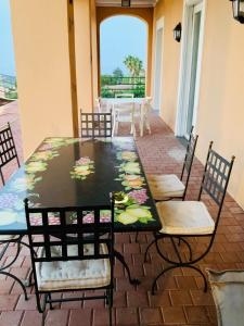 Balkón nebo terasa v ubytování B&B Villa Etelka