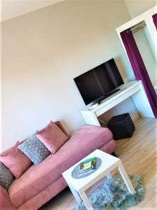 TV a/nebo společenská místnost v ubytování Apartments Marjan