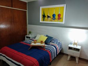 Кровать или кровати в номере Terrazas de providencia