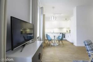 Televízia a/alebo spoločenská miestnosť v ubytovaní Stylowy 2-pokojowy apartament 5 min. od Rynku
