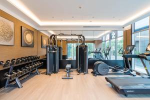 Fitnes oz. oprema za telovadbo v nastanitvi Yunhe Yebo Hotel (Shanghai International Tourism Resort Pudong Airport)
