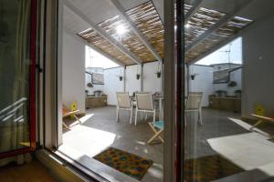 A seating area at Casetta Gattini