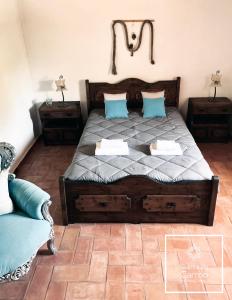 Katil atau katil-katil dalam bilik di Quinta do Carmo