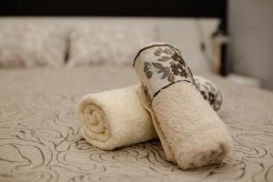 Postel nebo postele na pokoji v ubytování Apartmani Galea