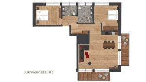 Půdorys ubytování Appartements Rosenhof