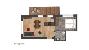 Půdorys ubytování Appartements Rosenhof