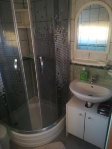 Koupelna v ubytování Apartmani Babić Vir