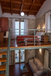 Posezení v ubytování Enastron Villas