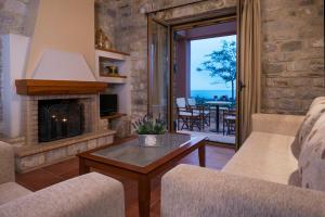 Posezení v ubytování Enastron Villas
