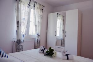 Posteľ alebo postele v izbe v ubytovaní City roof top Apartment Cambi