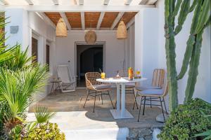 A patio or other outdoor area at Ornos Blue