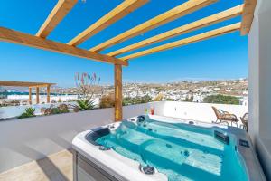Uma varanda ou terraço em Mykonos Cactus