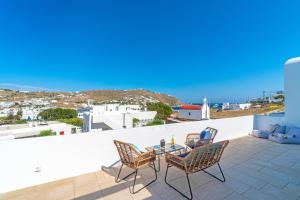 Uma varanda ou terraço em Mykonos Cactus