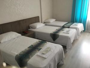 Postel nebo postele na pokoji v ubytování Cagdas Hotel