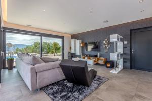 Posezení v ubytování Luxury Villa Quadra
