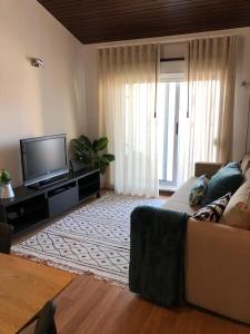 Televízia a/alebo spoločenská miestnosť v ubytovaní Terraço da Boavista