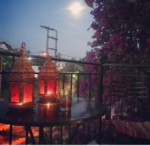 A balcony or terrace at Saint Nicolas