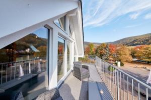 Ein Balkon oder eine Terrasse in der Unterkunft Ferienwohnung Bella Vista