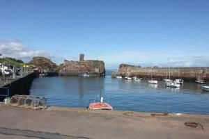 un grupo de barcos están atracados en un puerto en Dreamhaven en Dunbar