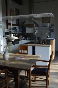 Köök või kööginurk majutusasutuses Ferienscheune Weenzen