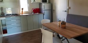 Dapur atau dapur kecil di Mobile Homes and Apartment - Terme Čatež