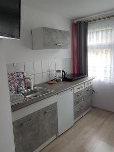 Kuchnia lub aneks kuchenny w obiekcie Leszkowo