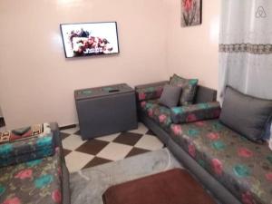 Marrakech Family appartements tesisinde bir oturma alanı