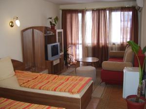 TV a/nebo společenská místnost v ubytování Kestenite Family Hotel