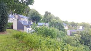 un grupo de casas en una colina con árboles en Terrasses de Malmedy 453, en Malmedy