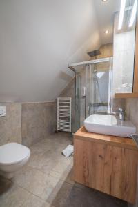 Koupelna v ubytování Hotel Diana