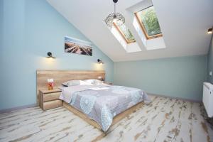 Ένα ή περισσότερα κρεβάτια σε δωμάτιο στο Luxury apartment in the heart