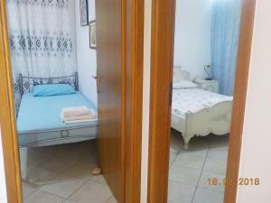 Posteľ alebo postele v izbe v ubytovaní Lovely Apartment for 6Ppl , 2 BDRM , in Naxos , private patio