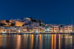 Výhľad na mesto Naxos Chora alebo výhľad na mesto priamo z apartmánu