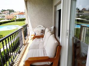 Balkón nebo terasa v ubytování Apartamento fontiñas Sanxenxo montalvo